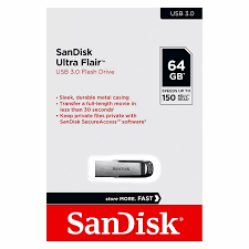 Sandisk Ultra Flair 64GB ( USB 3.0 Flash Drive)